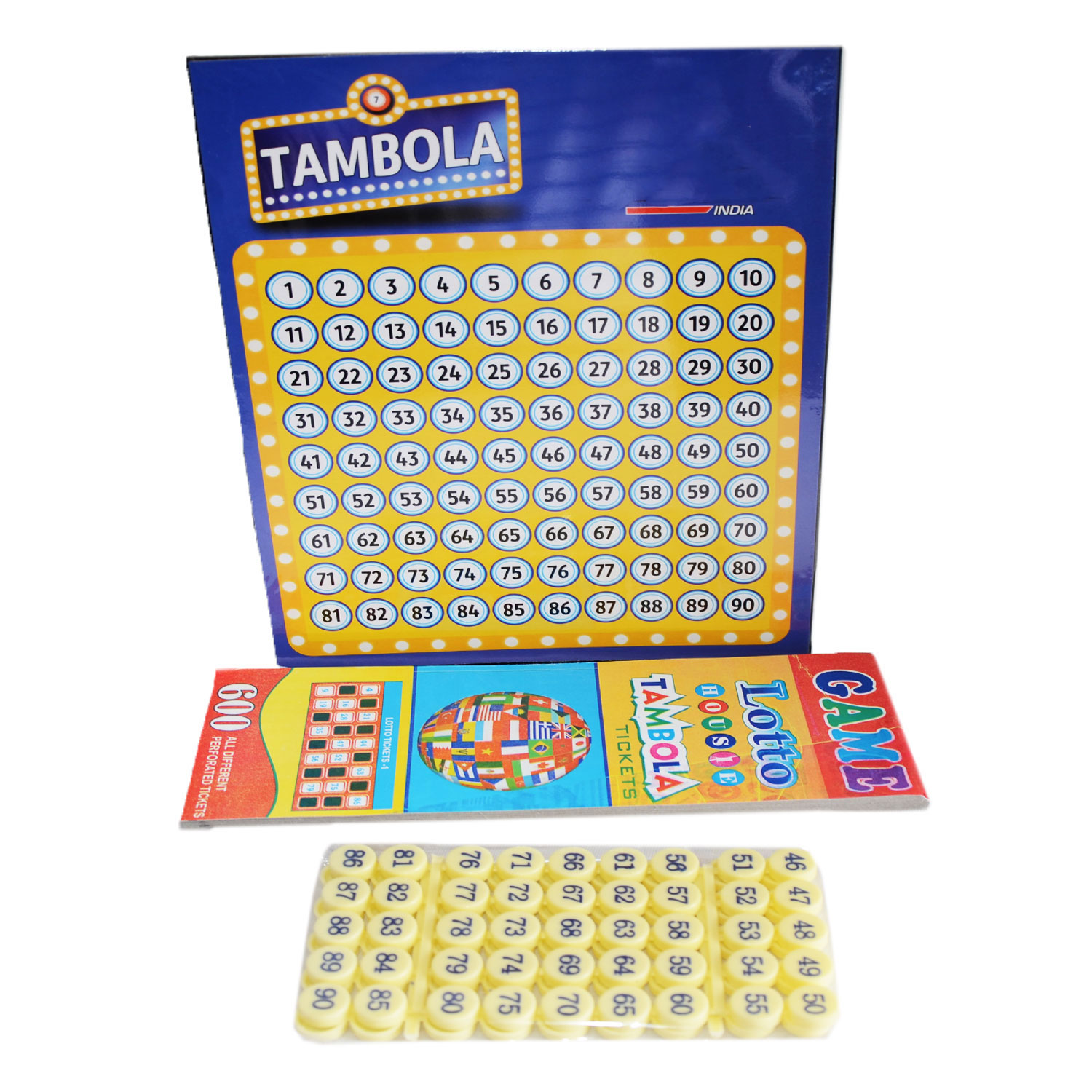 Tambola Game Board Template
