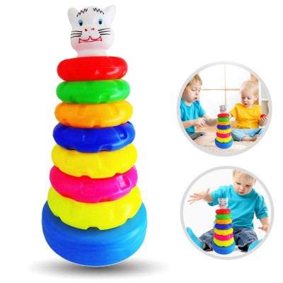Wooden Ring Stacker Toy | Channapatna Educational Toy